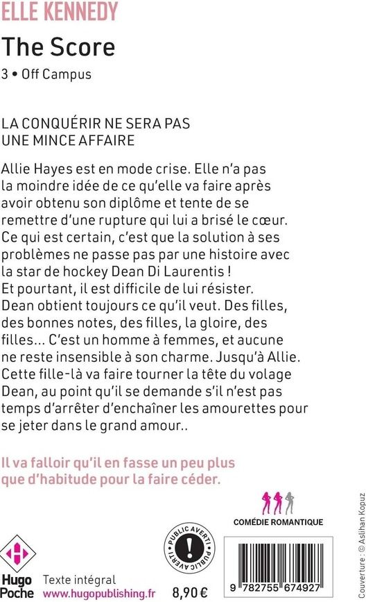 Quatrième de couverture de « OFF-CAMPUS - TOME 03 - THE SCORE »