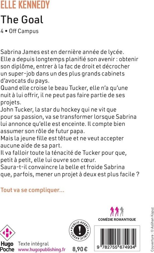 Quatrième de couverture de « OFF-CAMPUS - TOME 04 - THE GOAL »
