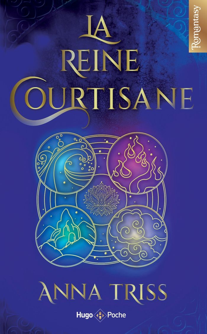 Couverture du livre « La reine courtisane » de Anna Triss, librairie Les Contes Infusés à Corte