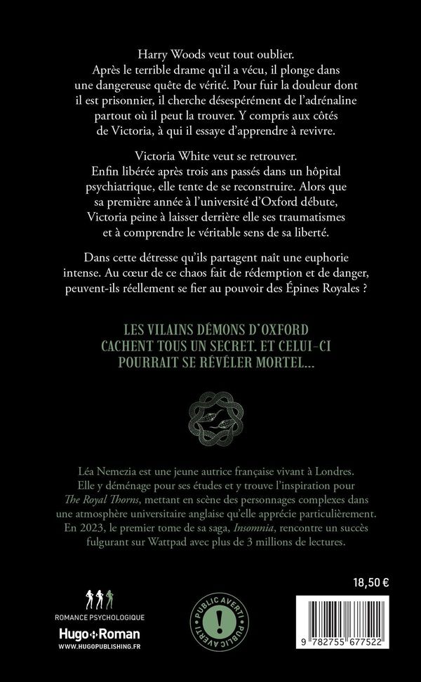 Quatrième de couverture de « EUPHORIA - THE ROYAL THORNS - TOME 03 »