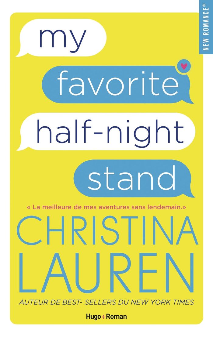 Couverture du livre « My favorite half-night stand : roman », librairie Les Contes Infusés à Corte