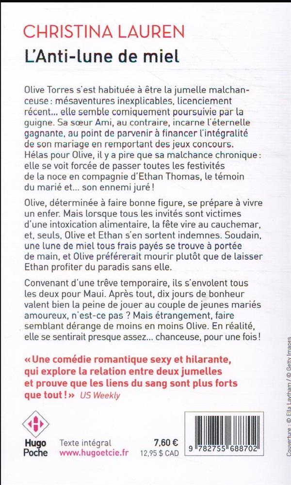 Quatrième de couverture de « L'ANTI LUNE DE MIEL »