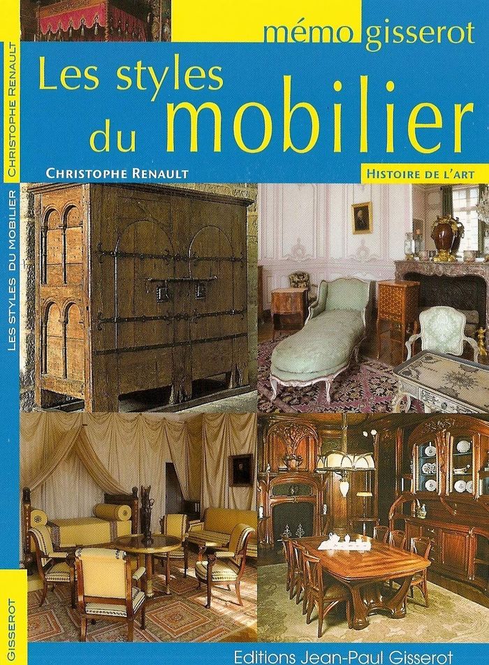 Couverture du livre « MEMO - LES STYLES DU MOBILIER », librairie Les Contes Infusés à Corte