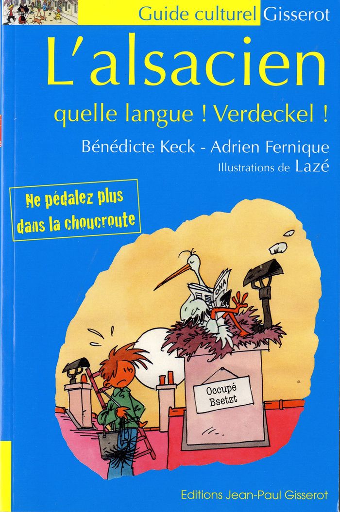 Couverture du livre « L'ALSACIEN - QUELLE LANGUE ! VERDECKEL ! » de Keck/fernique/laze, librairie Les Contes Infusés à Corte