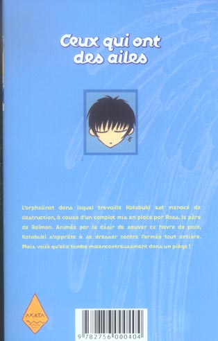 Quatrième de couverture de « Ceux qui ont des ailes »
