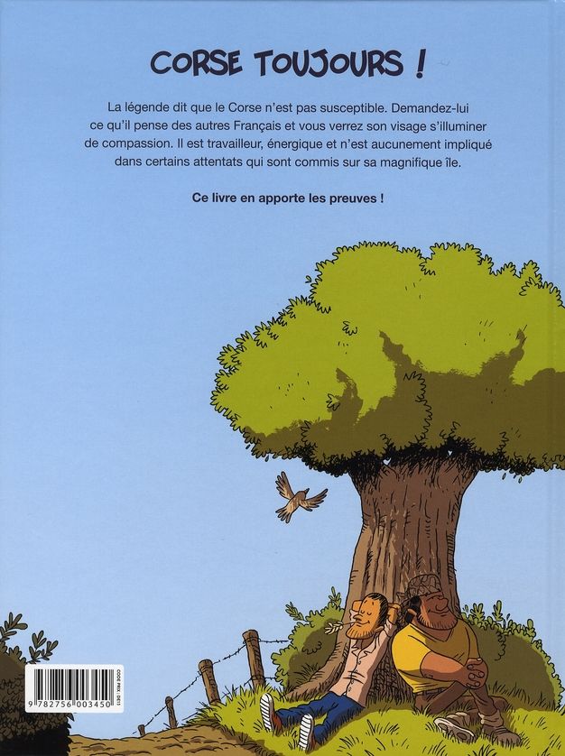 Quatrième de couverture de « LES BLAGUES CORSES T01 CANAL HYSTERIQUE - VOL01 »
