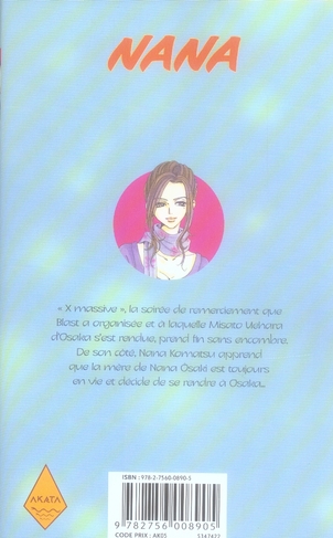 Quatrième de couverture de « Nana »