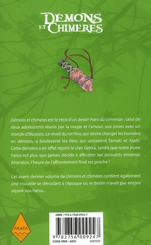 Quatrième de couverture de « Démons et chimères »