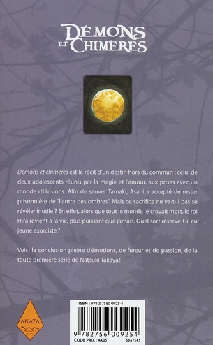 Quatrième de couverture de « Démons et chimères »