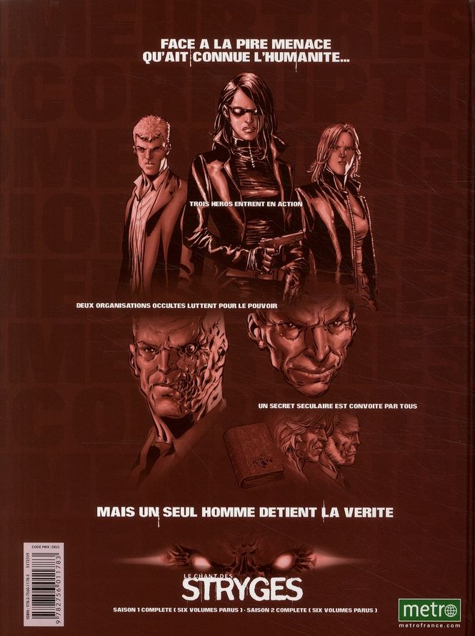 Quatrième de couverture de « LE CHANT DES STRYGES SAISON 2 T12 - CHUTES - VOL12 »