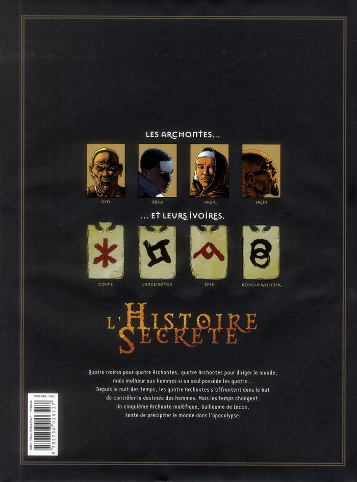 Quatrième de couverture de « L'HISTOIRE SECRETE - INTEGRALE T01 A T04 »