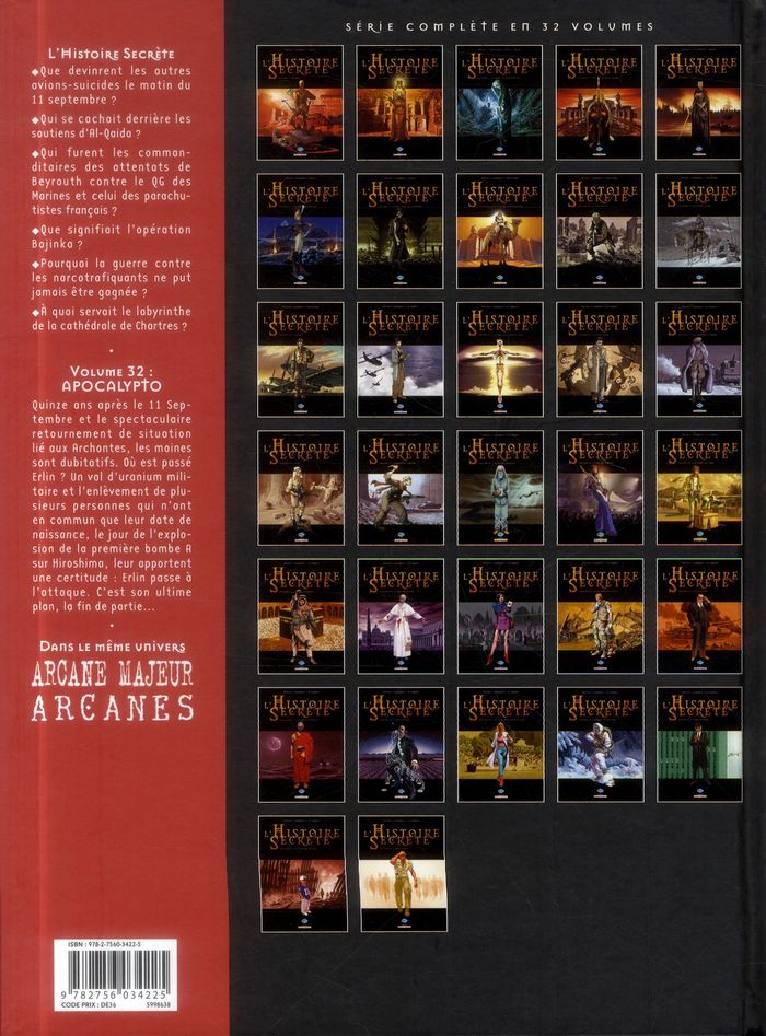 Quatrième de couverture de « L'HISTOIRE SECRETE T32 - APOCALYPTO - VOL32 »