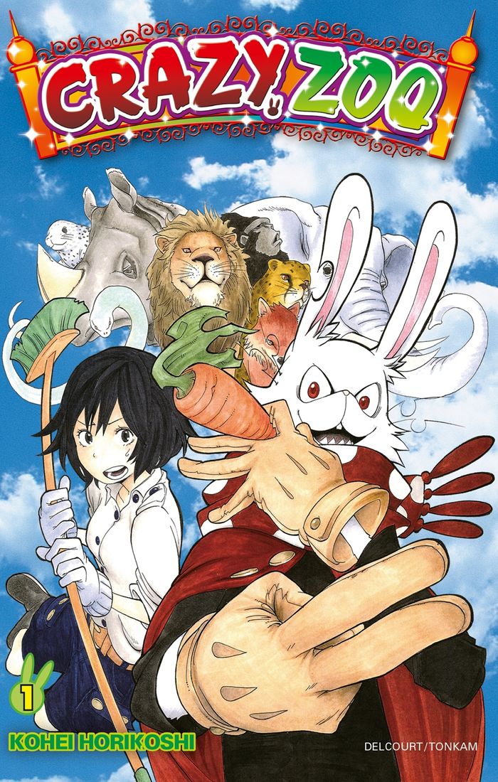 Couverture du livre « Crazy zoo » de Kōhei Horikoshi, librairie Les Contes Infusés à Corte