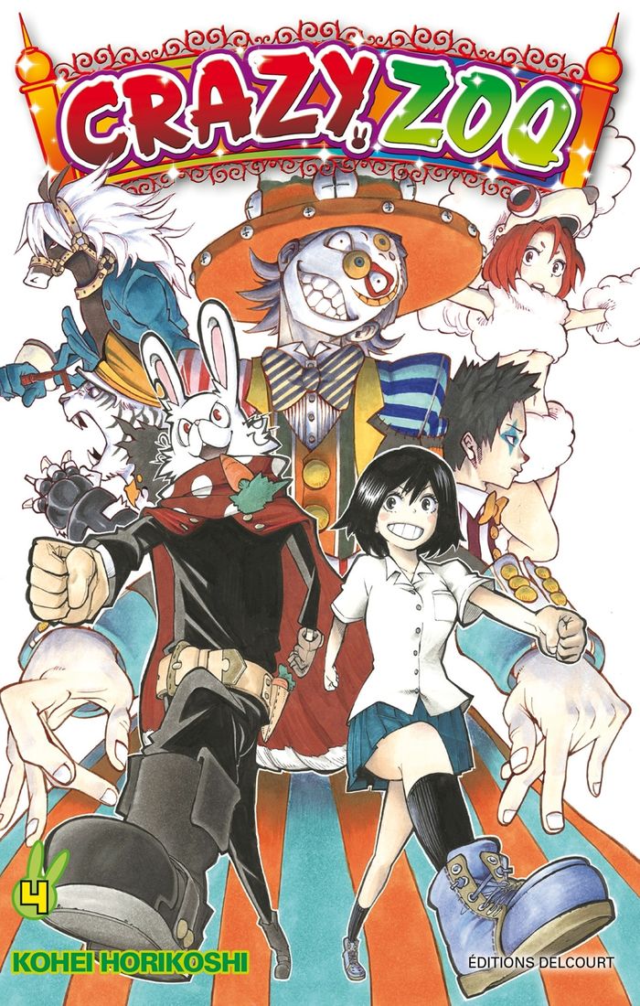 Couverture du livre « Crazy zoo » de Kōhei Horikoshi, librairie Les Contes Infusés à Corte