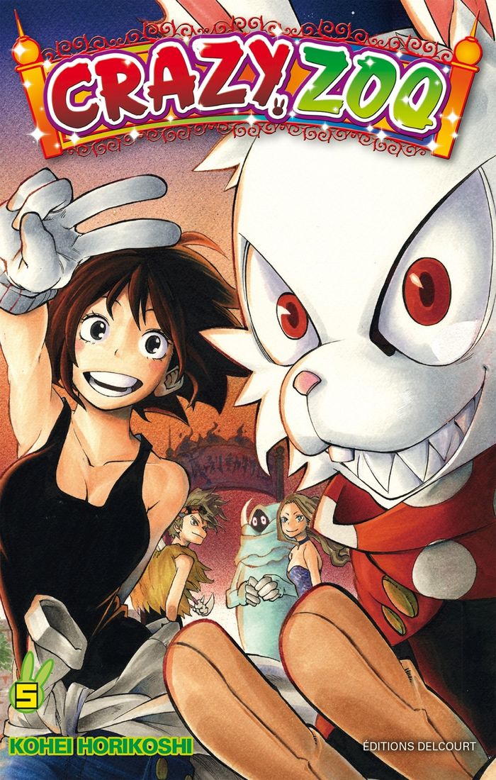 Couverture du livre « Crazy zoo » de Kōhei Horikoshi, librairie Les Contes Infusés à Corte