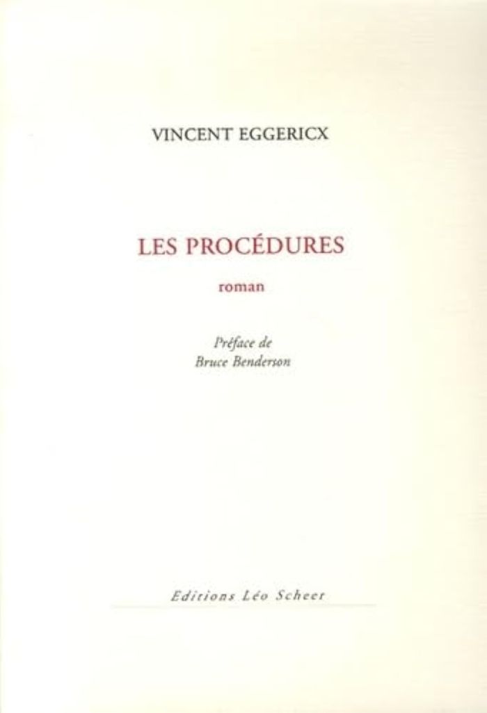 Couverture du livre « PROCEDURES (LES) » de Vincent Eggericx, librairie Les Contes Infusés à Corte