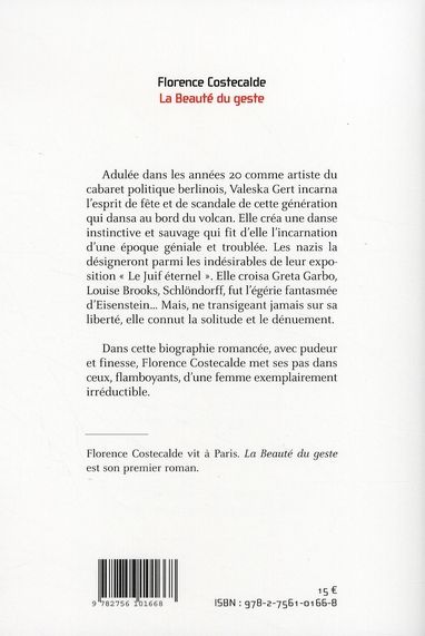 Quatrième de couverture de « LA BEAUTE DU GESTE »
