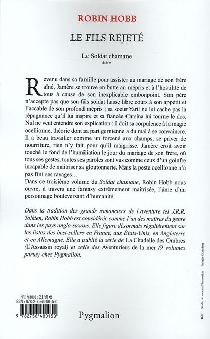 Quatrième de couverture de « Le fils rejeté : roman »