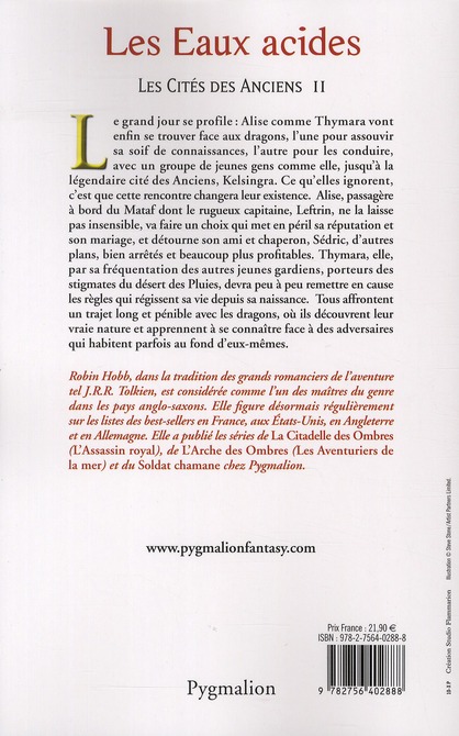 Quatrième de couverture de « Les eaux acides : roman »