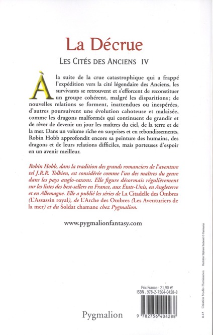 Quatrième de couverture de « La décrue : roman »