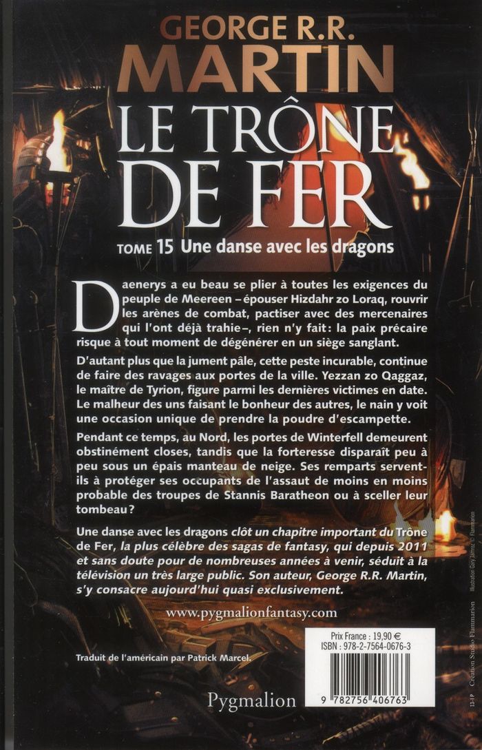 Quatrième de couverture de « Une danse avec les dragons : roman »