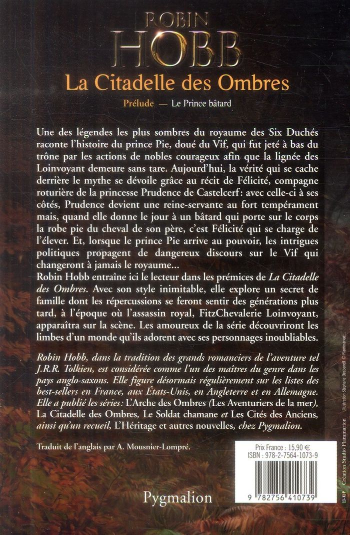 Quatrième de couverture de « Le prince bâtard : prélude à "La citadelle des ombres" »