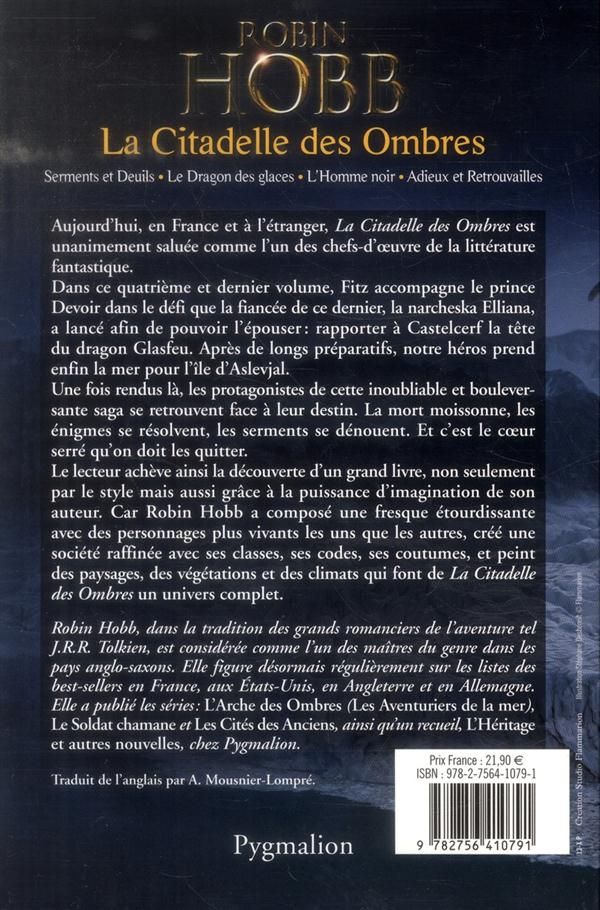 Quatrième de couverture de « La citadelle des ombres : roman »