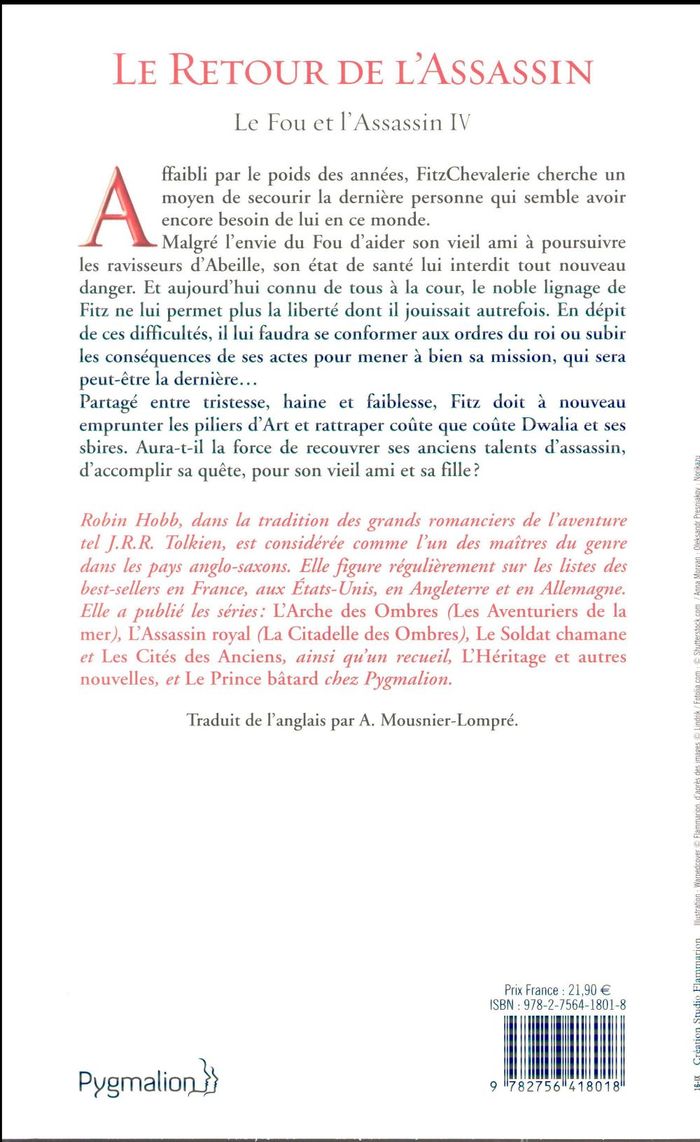 Quatrième de couverture de « Le retour de l'assassin : roman »