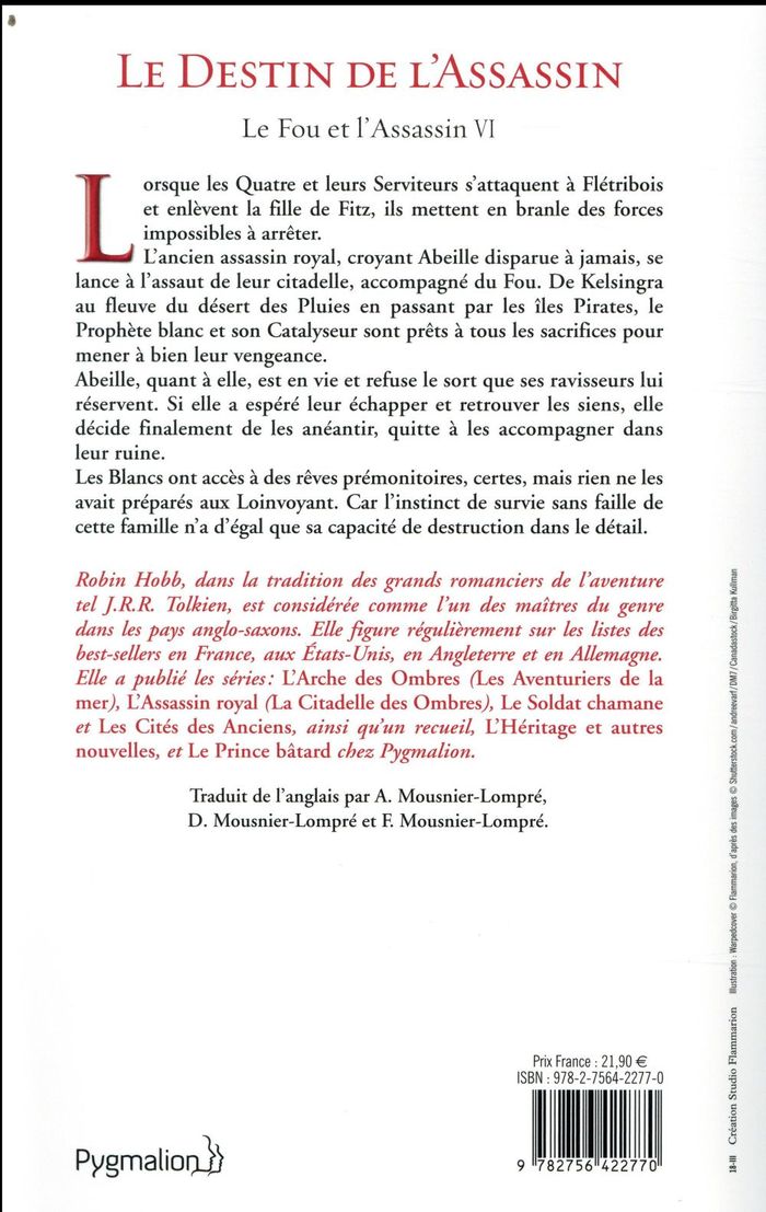 Quatrième de couverture de « Le destin de l'assassin : roman »
