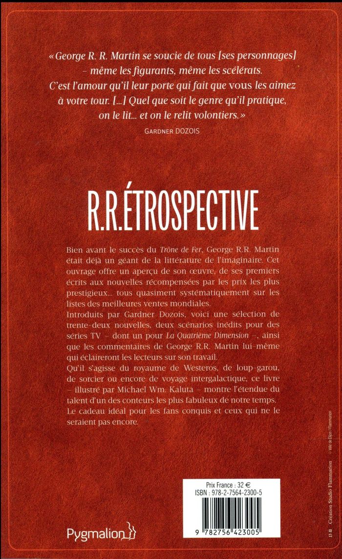 Quatrième de couverture de « R.R.étrospective »