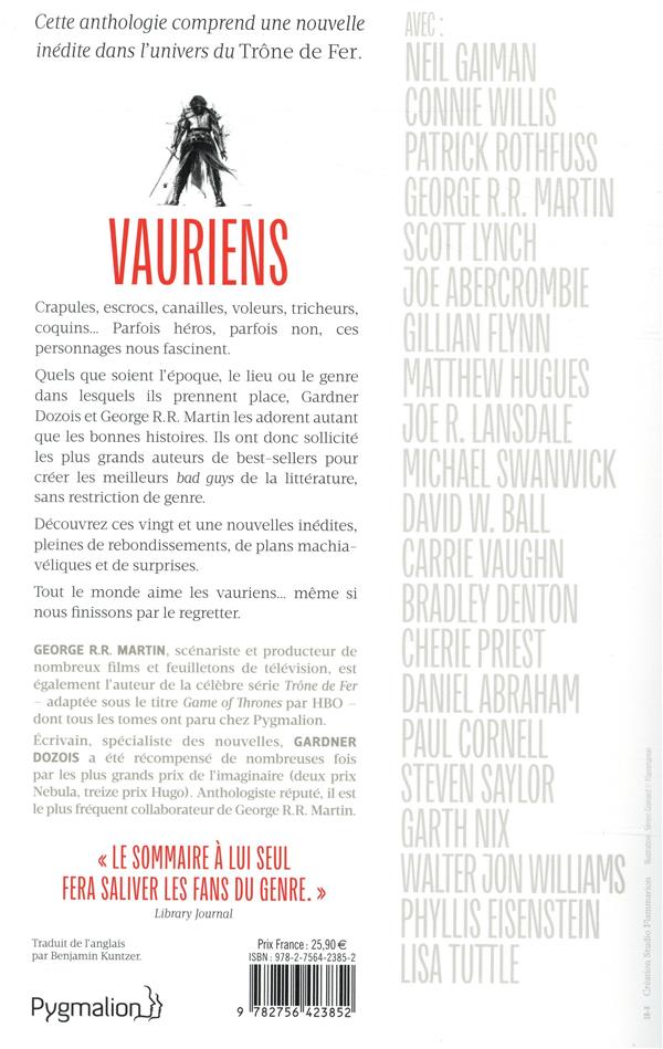 Quatrième de couverture de « Vauriens »