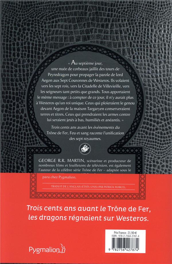 Quatrième de couverture de « Feu et sang »