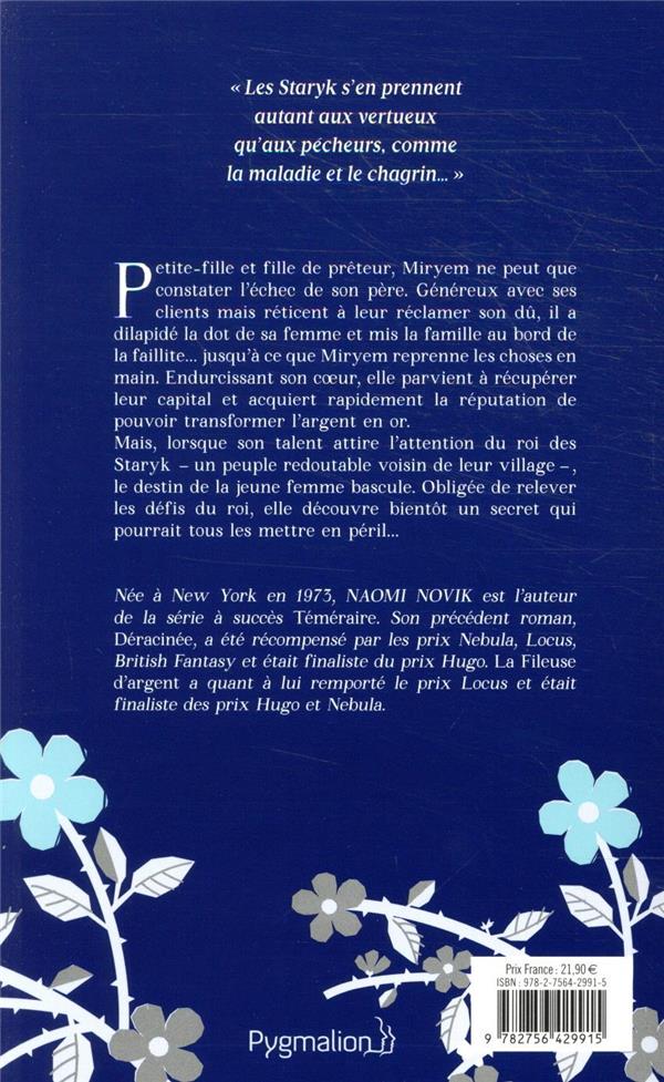 Quatrième de couverture de « La fileuse d'argent »