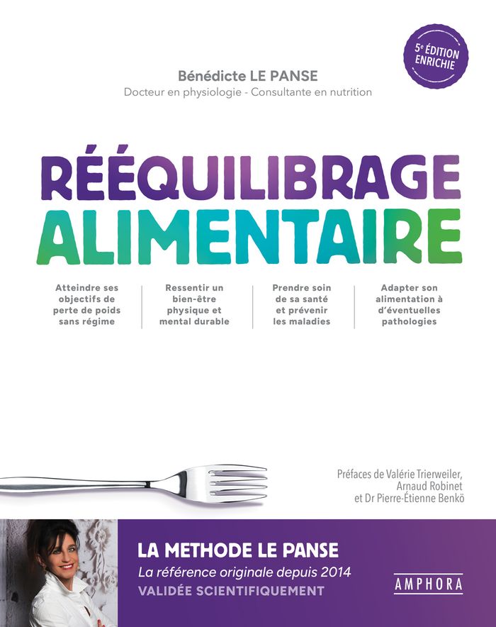 Couverture du livre « Rééquilibrage alimentaire » de Bénédicte Le Panse, librairie Les Contes Infusés à Corte