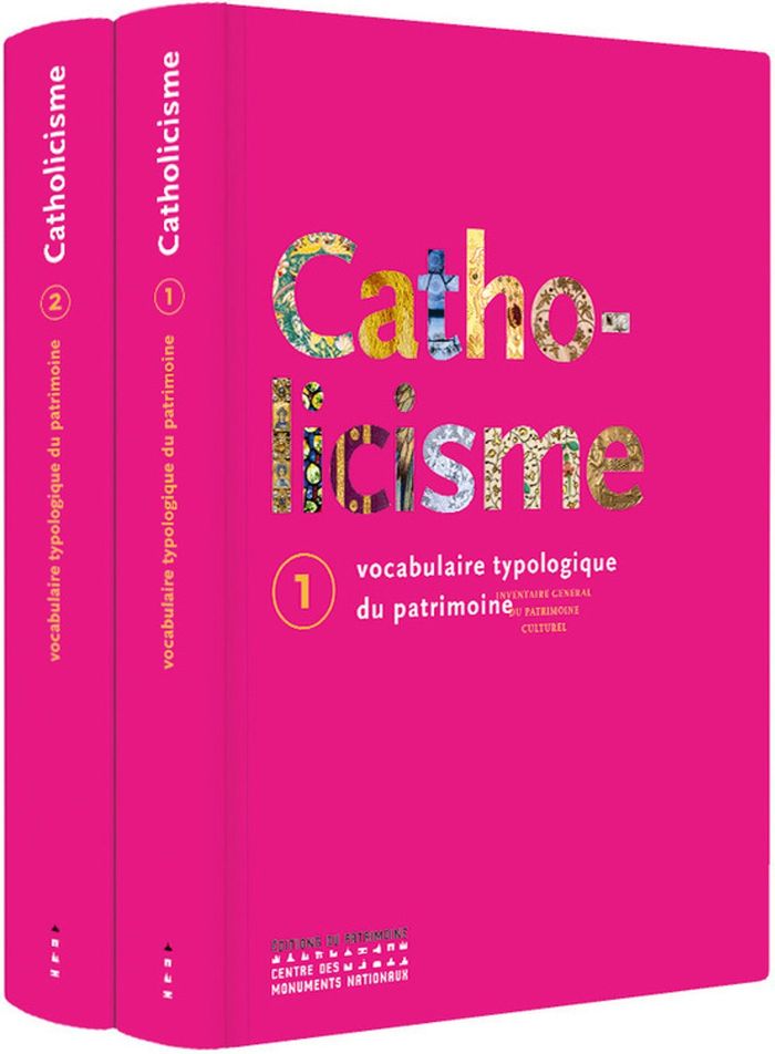 Couverture du livre « Catholicisme : vocabulaire typologique du patrimoine » de Collectif, librairie Les Contes Infusés à Corte