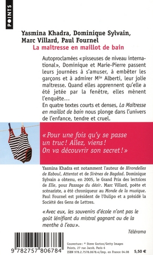 Quatrième de couverture de « La maîtresse en maillot de bain : quatre récits d'enfance »