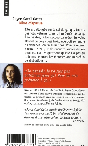 Quatrième de couverture de « Mère disparue : roman »
