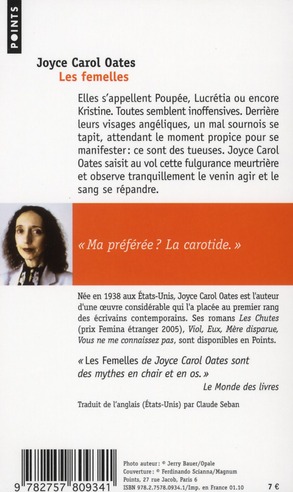 Quatrième de couverture de « Les femelles : nouvelles »