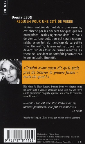 Quatrième de couverture de « Requiem pour une cité de verre : roman »