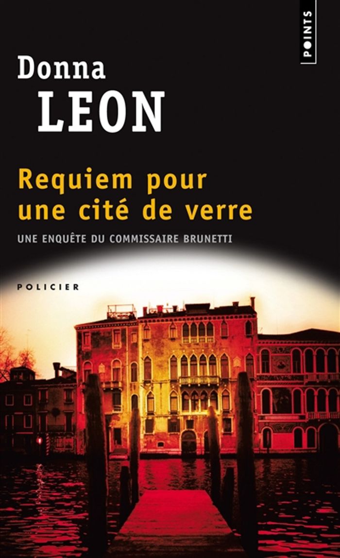 Couverture du livre « Requiem pour une cité de verre : roman » de Donna Leon, librairie Les Contes Infusés à Corte