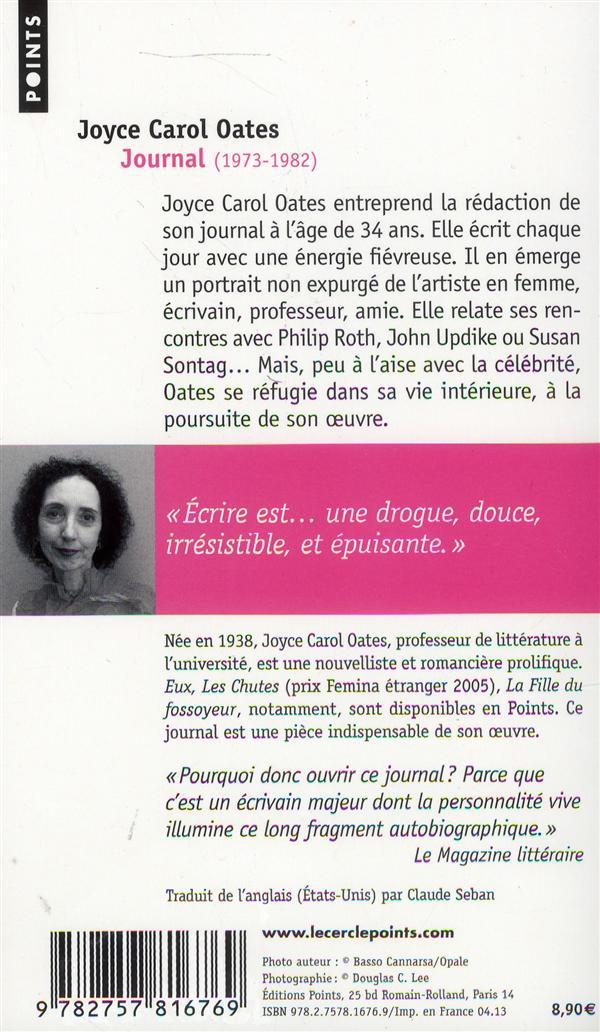 Quatrième de couverture de « Journal : 1973-1982 »