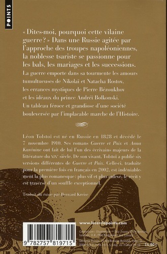 Quatrième de couverture de « LA GUERRE ET LA PAIX »