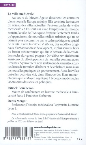 Quatrième de couverture de « La ville médiévale »