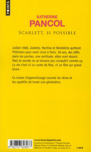 Quatrième de couverture de « Scarlett, si possible : roman »