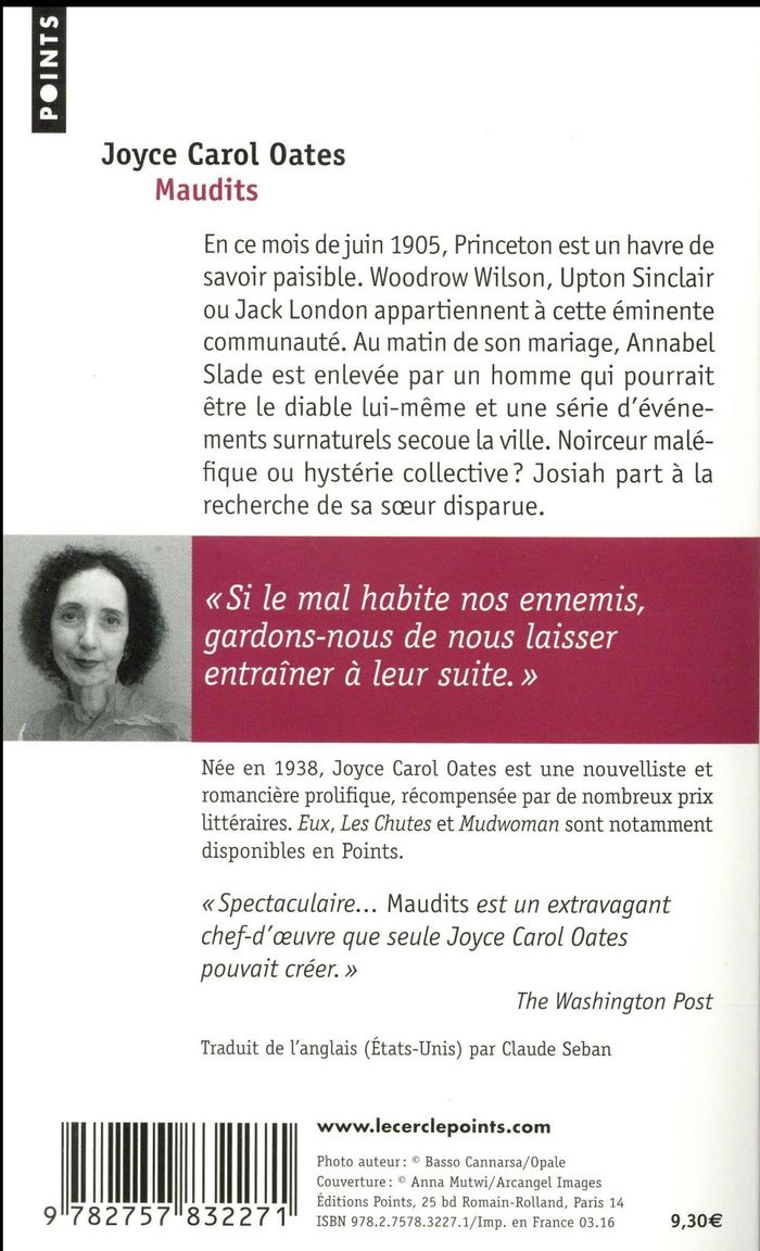 Quatrième de couverture de « Maudits : roman »