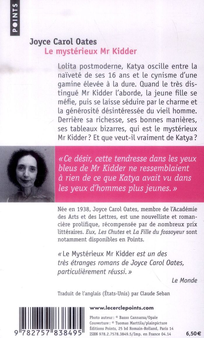 Quatrième de couverture de « Le mystérieux Mr Kidder : roman »