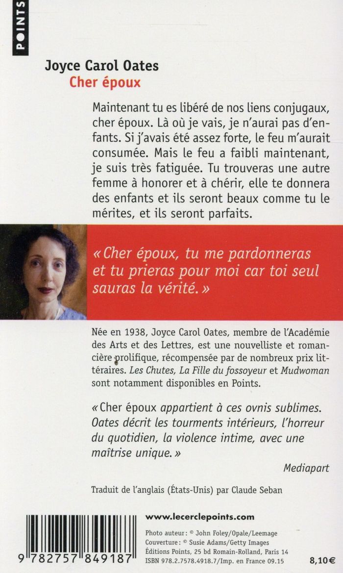 Quatrième de couverture de « Cher époux : nouvelles »