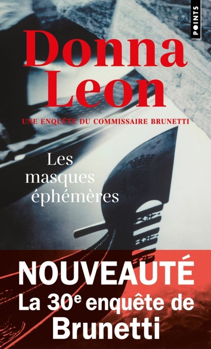 Couverture du livre « Les masques éphémères : roman » de Donna Leon, librairie Les Contes Infusés à Corte