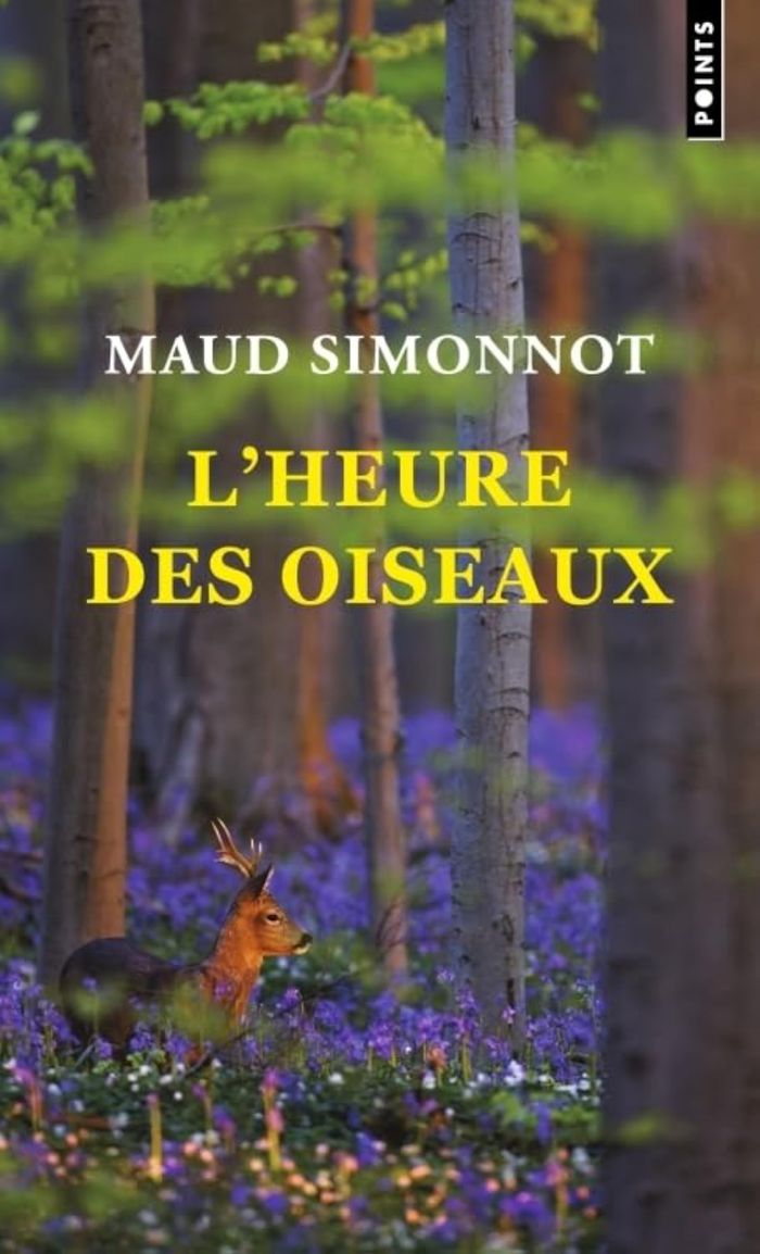 Couverture du livre « L'heure des oiseaux » de Maud Simonnot, librairie Les Contes Infusés à Corte