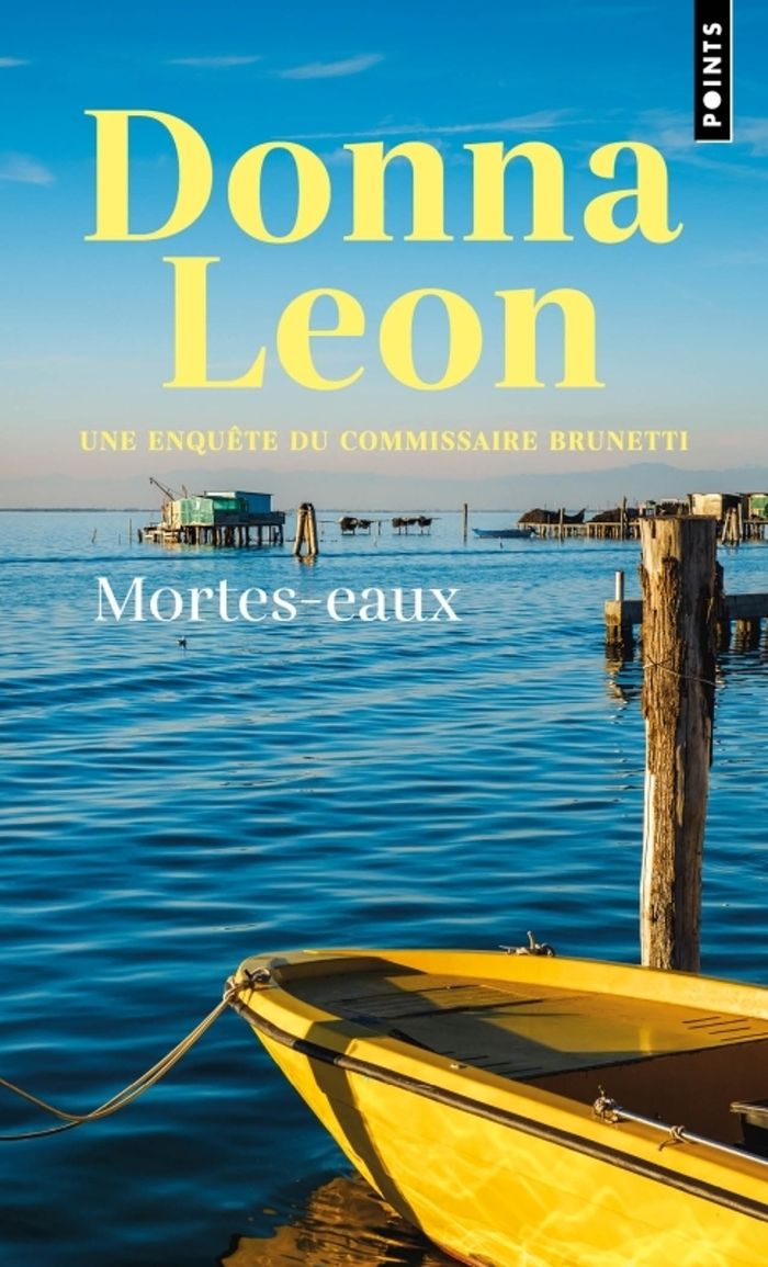 Couverture du livre « Mortes-eaux : roman » de Donna Leon, librairie Les Contes Infusés à Corte